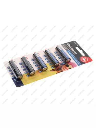 Батарейка AA LR6 1.5V блистер 5шт. Alkaline GOPOWER GOPOWER 00-00023779