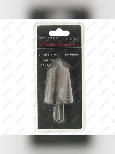 Сверло ступенчатое 30.0-40.0мм в блистере (HSS 4241) ROCKFORCE ROCKFORCE rf-44742b