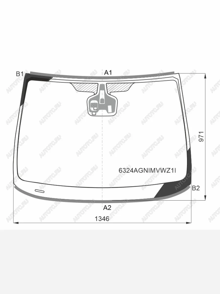 Стекло лобовое (датчик дождя, молдинг) FUYAO Opel Astra J универсал дорестайлинг (2009-2012) (зеленый)  в Керчи Республика Крым