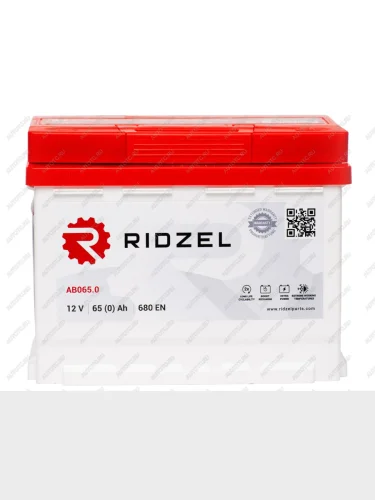 Аккумулятор RIDZEL 65Ач обратная полярность RIDZEL 6ст65(0) ab065.0