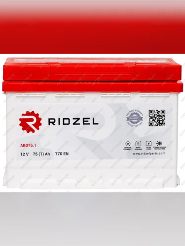 Аккумулятор RIDZEL 75Ач RIDZEL 6ст75(1) ab075.1