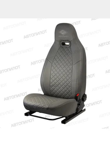 Чехлы сидений (экокожа, 40/60) Литой Модуль Автопилот (серый) Datsun mi-DO хэтчбэк (2014-2021)