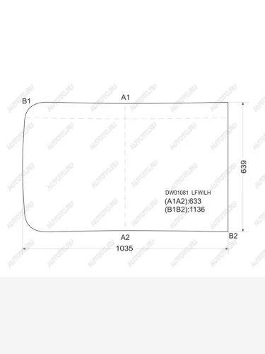 Стекло лобовое Mack Ch 89-09 XYG DW01081 LFW/LH