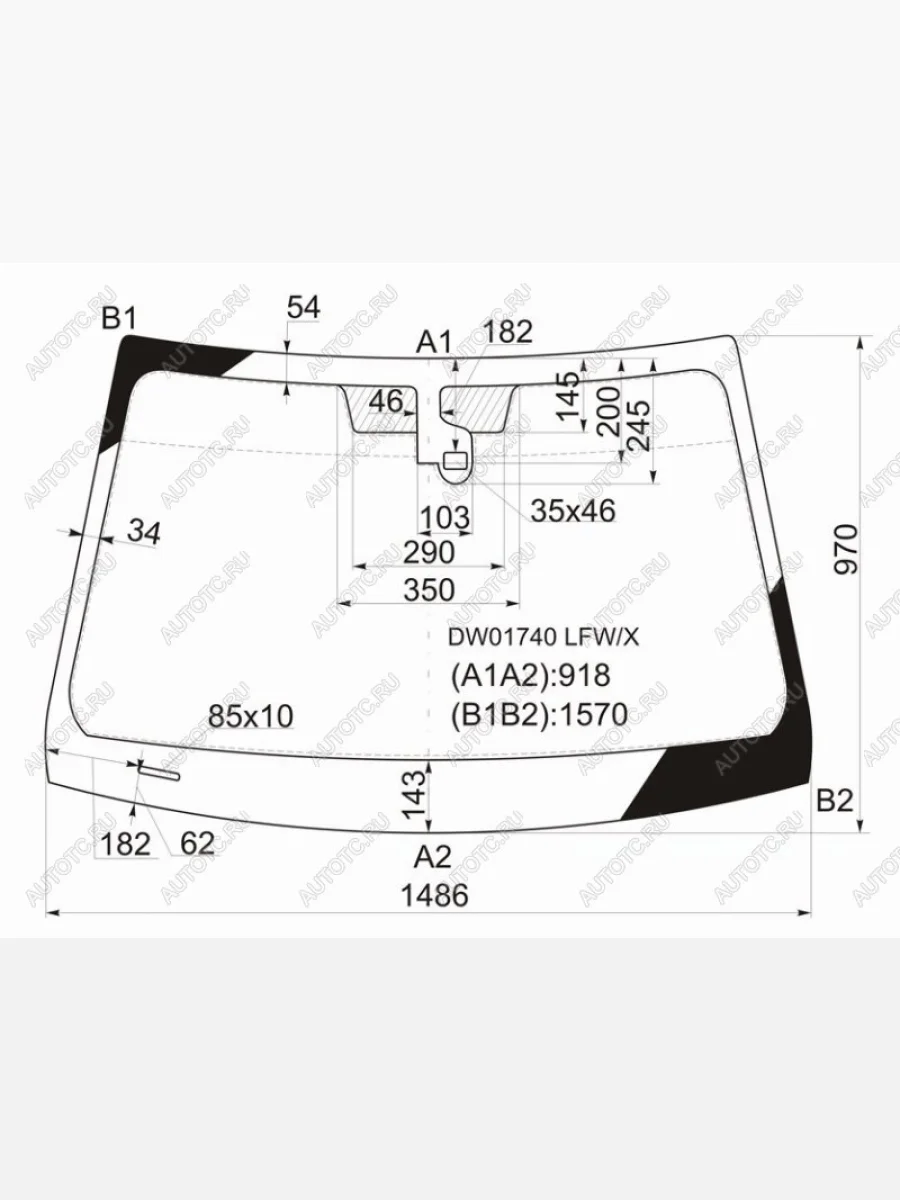 Стекло лобовое (Датчик дождя) Cadillac CTS 07-15 XYG DW01740 LFW/X  в Воронеже Воронежской области