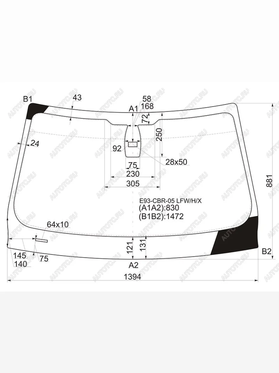 Стекло лобовое (Датчик дождя) BMW 3-Series 05-14 XYG E93-CBR-05 LFW/X  в Воронеже Воронежской области