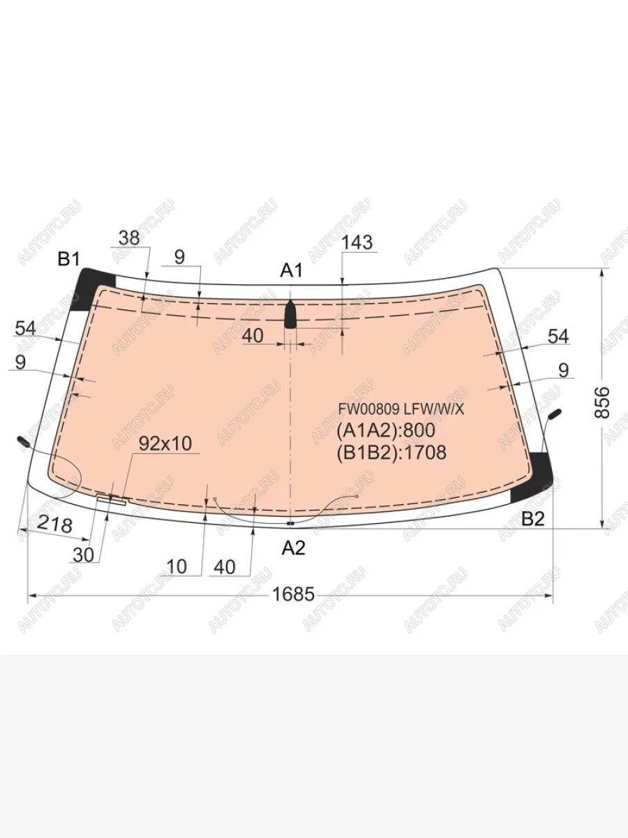 Стекло лобовое (Обогрев полный) Land Rover Range Rover 94-02 XYG FW00809 LFW/W/X  в Керчи Республика Крым