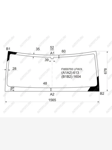 Стекло лобовое Land Rover Discovery 89-98 XYG FW00793 LFW/X