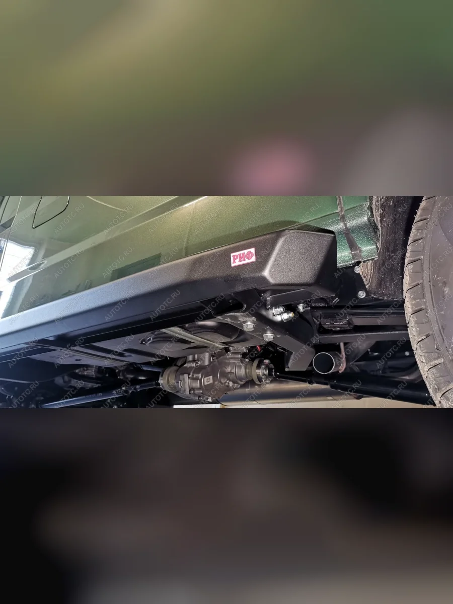 Пороги силовые РИФ ГАЗ Соболь NN шасси (2022-2025) (черные)  в Перми Пермском крае