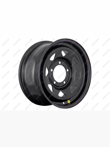 Диск усиленный стальной УАЗ (5x139,7 7xR16 d110 ET+30) (треугольник мелкий) OFF-ROAD Wheels (черный) Suzuki Grand Vitara ( FTB03 3 двери,  3TD62, TL52 5 дверей) (1997-2005), Уаз Буханка  452 (1965-2025), Уаз Патриот  3163 5 дв. (2005-2013)