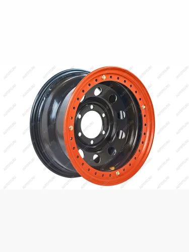Диск усиленный стальной (6x139,7 8xR16 d110 ET-19) (с бедлоком) Off-Road Wheels (оранжевый) Mitsubishi L200 ( 3 K6T-K7T,  3 K74T) (1996-2006), Mitsubishi Pajero Sport  PA (1996-2004), Toyota Land Cruiser  80 (1989-1997)