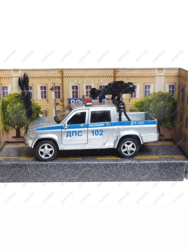 Модель автомобиля УАЗ- ПИКАП металлическая (1:43) ТЕХНОПАРК ТЕХНОПАРК pickup-12pol-cansr