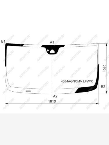 Стекло лобовое (камера, датчик дождя) XYG (зеленое) ГАЗ ГАЗель NN ( 220,  129,220,200) - Соболь NN