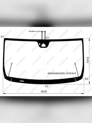 Стекло лобовое (Обогрев полный/ Камера/ Датчик дождя) ГАЗ Газель NN 19- / Соболь NN 22- XYG 4584AGNHCMV LFW/W/X, 4584agnhcmvlfwwx XYG 4584AGNHCMV LFW/W/X