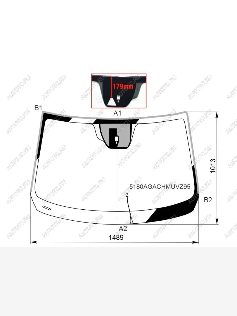 Стекло лобовое (обогрев щеток, датчик дождя, молдинг, камера, проекция) FUYAO Mazda 6 GJ 2-ой рестайлинг универсал (2018-2025) (зеленое)  в Керчи Республика Крым