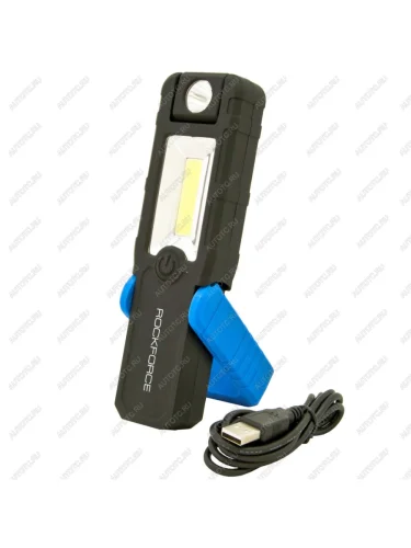 Лампа светодиодная 5W COB+1W,250Lm,2000mAh,магнит,180град. ROCKFORCE ROCKFORCE rf-f-01402