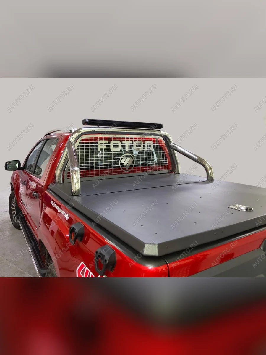 Защита кузова и заднего стекла (для крышки) 76,1 мм со светодиодной фарой Foton Tunland G7 2.0 Diesel АКПП 4WD 2024  в Воронеже Воронежской области