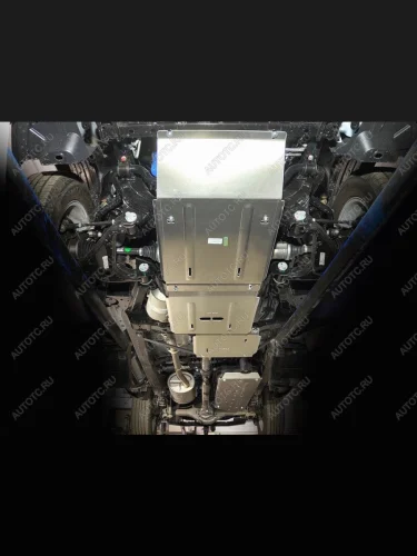 Защиты комплект (алюминий) 4мм (картера, переднего моста, КПП, раздаточной коробки, бака) Sollers ST6 2023-