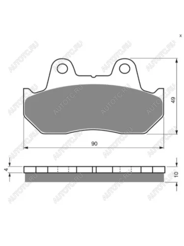 Тормозные колодки Gold-Fren 050 AD  050 ad