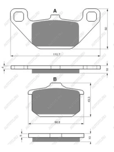 Тормозные колодки Gold-Fren 037 S3  037 s3