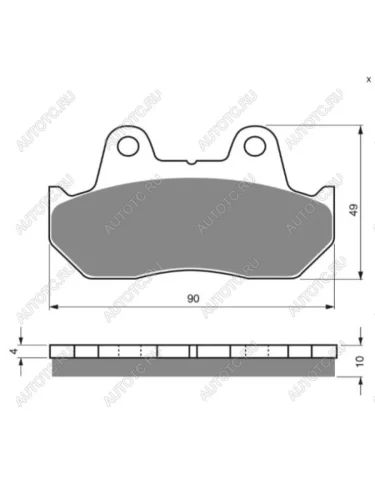 Тормозные колодки Gold-Fren 050 S3  050 s3