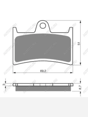 Тормозные колодки Gold-Fren 070 S33  070 s33