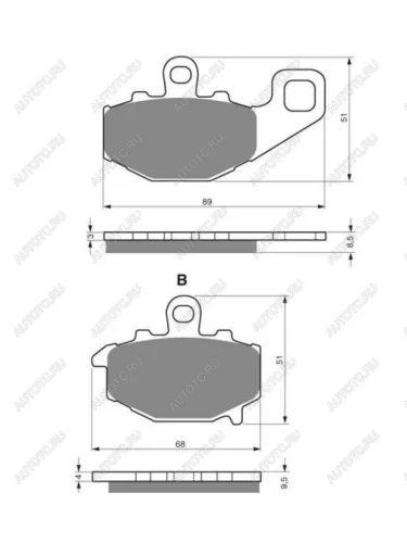 Тормозные колодки Gold-Fren 093 S33  093 s33