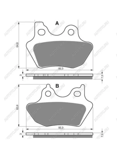 Тормозные колодки Gold-Fren 181 S3  181 s3