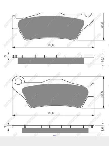 Тормозные колодки Gold-Fren 292 S3  292 s3