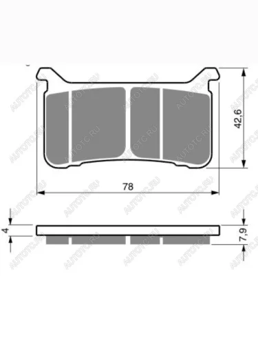 Тормозные колодки Gold-Fren 386 S3  386 s3