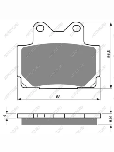 Тормозные колодки Gold-Fren 067 S3  067 s3