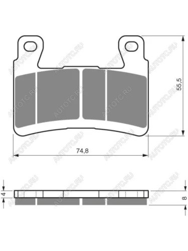 Тормозные колодки Gold-Fren 324 S33  324 s33