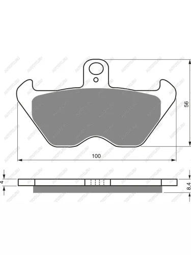 Тормозные колодки Gold-Fren 117 S3  117 s3