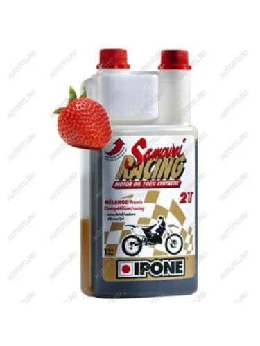 Масло Ipone SAMOURAI RACING 2T Клубничный 1л.  пм-00018362