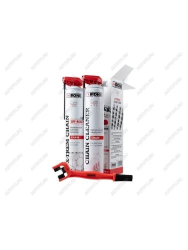 Смазка цепи+очиститель набор с щеткой X-TREM CHAIN OFF ROAD 0,75л+0.75л.  пм-00030111