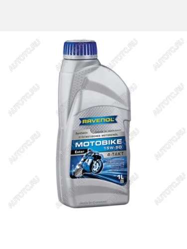 Моторное масло RAVENOL Motobike 4-T Ester 15W-50 (1л)  1172113-001-01-999