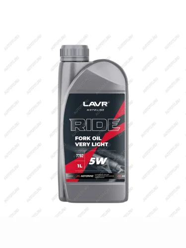 Вилочное масло LAVR MOTO FORK OIL 5W 1л  ln7782