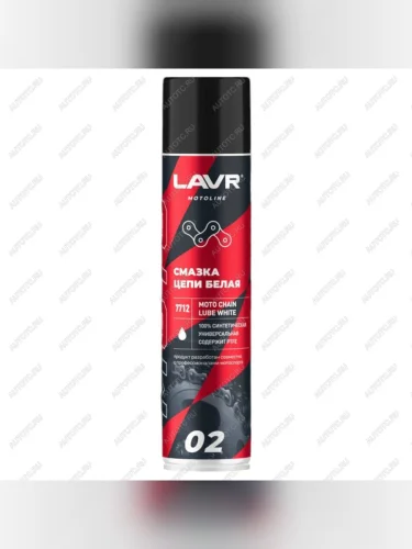Смазка цепи LAVR MOTO Дорожная Белая 0,4л  ln7712