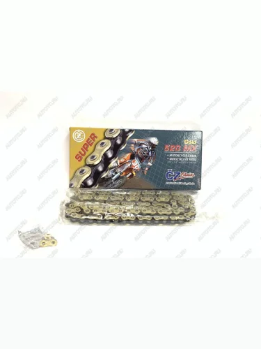 Цепь привода CZ Chains 520 MX Gold -114 Без сальников  520mx-114