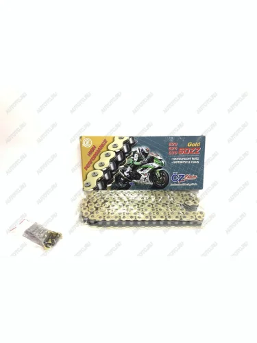 Цепь привода CZ Chains 530 SDZZ Gold X-Ring - 118 Усиленная  530sdzz-118