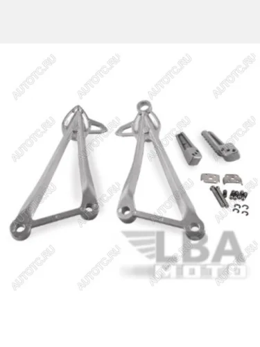 Подножки задние с кронштейнами для мотоцикла Kawasaki ZX-6R 09-14, ZX-10R 08-10  пм-00001183