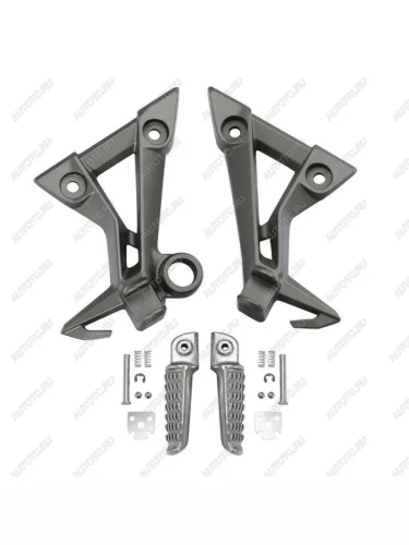 Подножки задние с кронштейнами для мотоцикла Kawasaki Ninja 300 13-17  пм-00030926