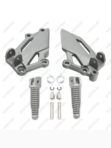 Подножки передние с кронштейнами для мотоцикла Kawasaki Z300 14-18, Z250 13-18  пм-00030802
