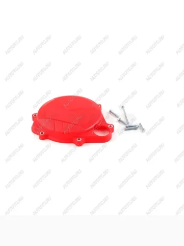 Защита крышки сцепл. пластиковая SM-PARTS Honda CRF450RRX 2017 красная  010263-917-8027