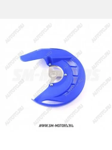 Защита переднего тормозного диска Yamaha YZ250 14-15 YZF250450 14-15 WRF450 14-15 SM-PARTS синяя  010263-185-8228