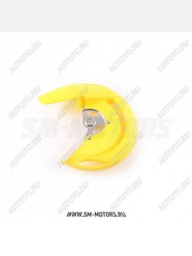 Защита переднего тормозного диска Suzuki RMZ250450 07-15  SM-PARTS желтая  010263-185-6586