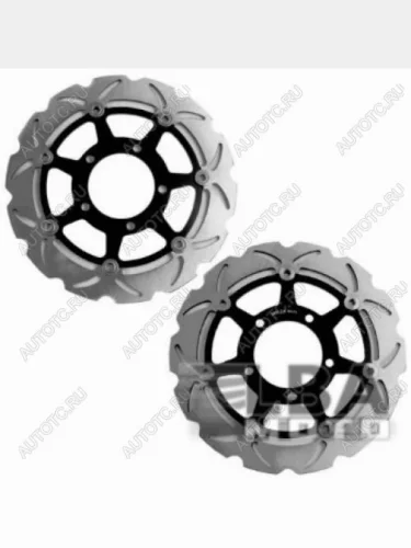 Тормозные диски передние для мотоцикла (2шт) для Kawasaki ZX-6R 03-04  пм-00006868