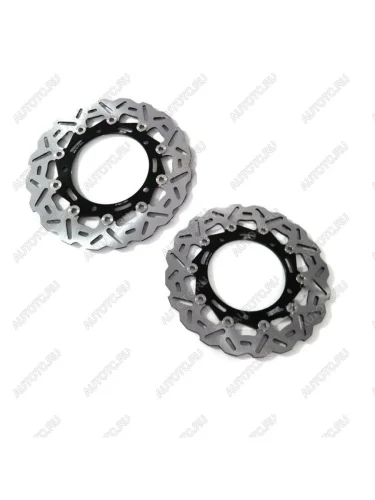 Тормозные диски передние для мотоцикла Kawasaki ER-6F 17-22, Z650 17-22, Z900 17-22, Z900RS 18-22  пм-00027286