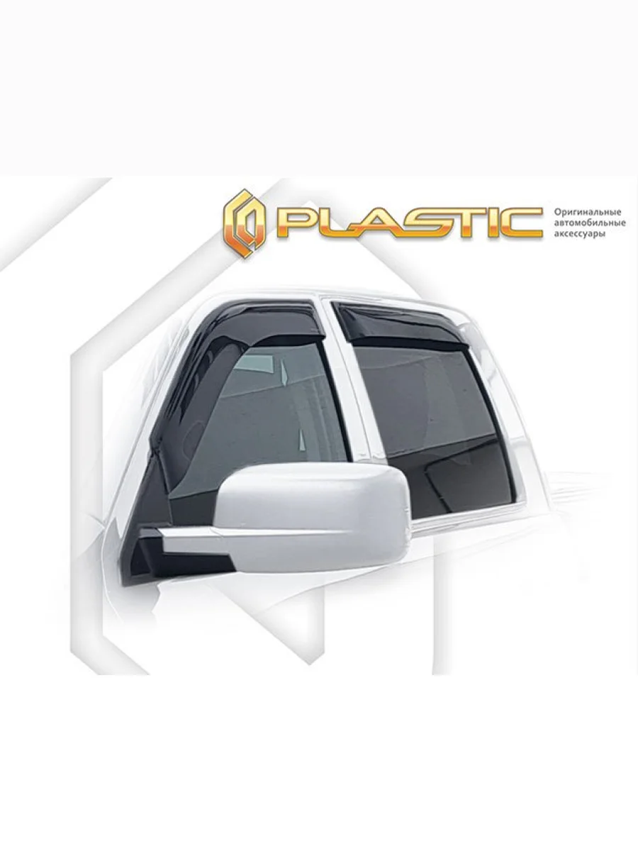 Дефлекторы окон (Short Box) CA Plastic  Dodge Ram 1500 (2008-2012) 4 DJ,DS (Classic полупрозрачный)  в Керчи Республика Крым