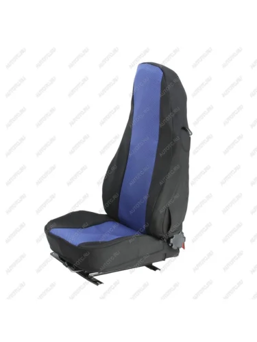 Авточехлы VOLVO FM жаккард черно-синие комплект АВТОРЕАЛ АВТОРЕАЛ volvo fm чр-син