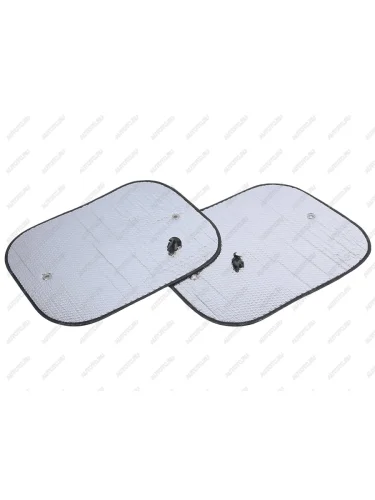 Шторка автомобильная для боковых стекол 60х50см присоска серебряная 2шт. SKYWAY SKYWAY s01202004